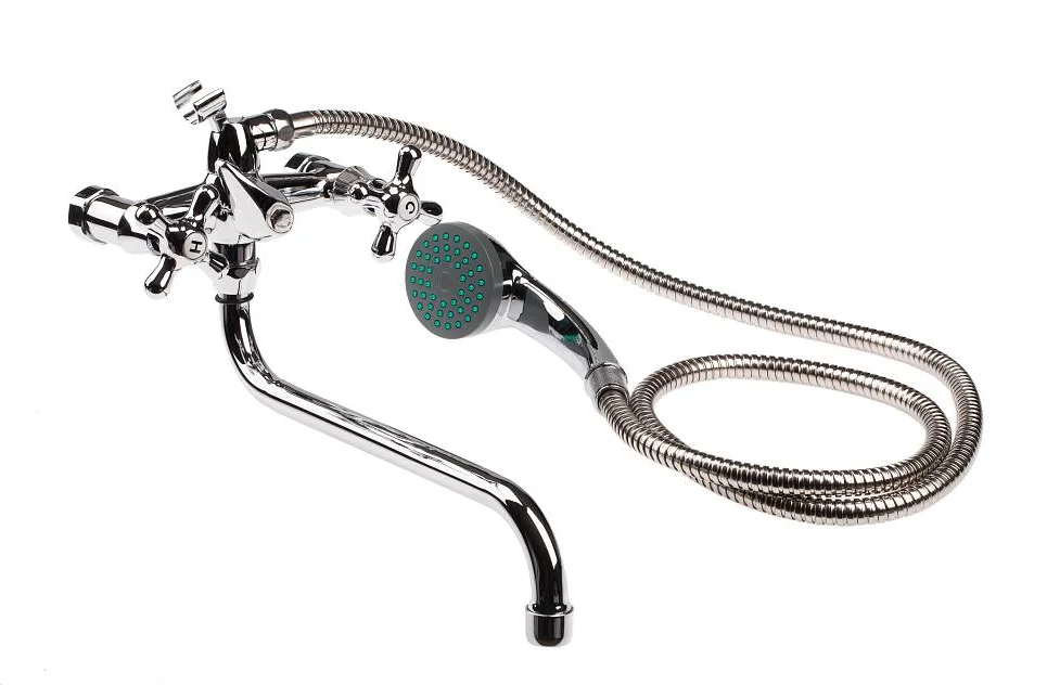 Смеситель Омега для ванны 1/2 керамика, S-нос, 30 см (мах. Крест), арт.3311-3