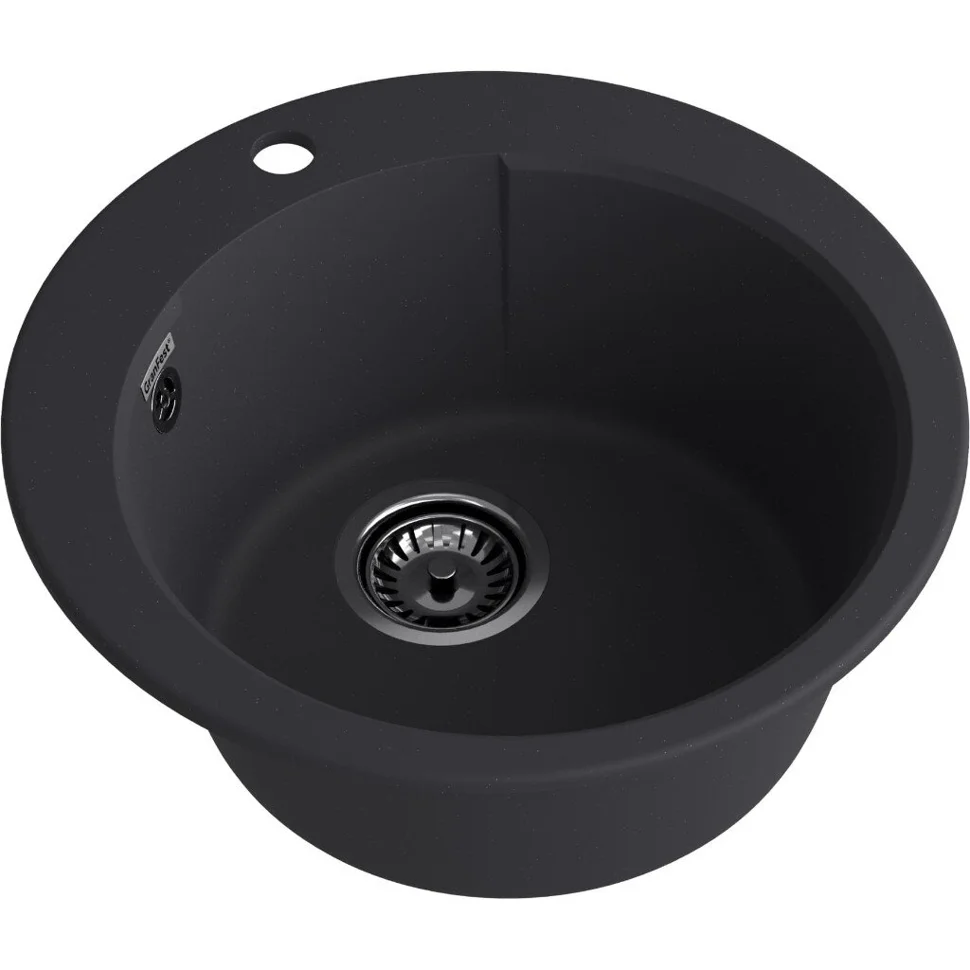 Мойка композитная GRANFEST URBAN GF-UR-649 1-чаша D-490мм, цвет черный