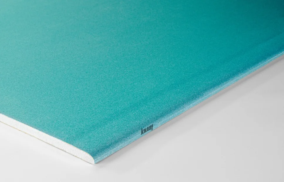 Гипсокартон ГКЛВ Knauf Аквамарин ГСП-Н1-ПЛУК влагостойкий 2500*1200*12,5 мм