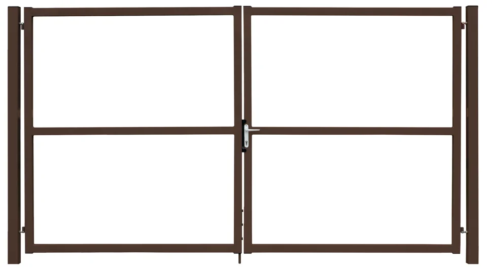 Ворота Эконом Lock PE RAL 8017 2,0х3,5м