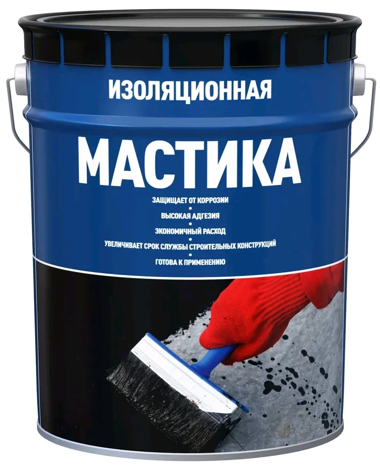 Мастика битумная NN, ведро пластик 10 л ( 9кг)