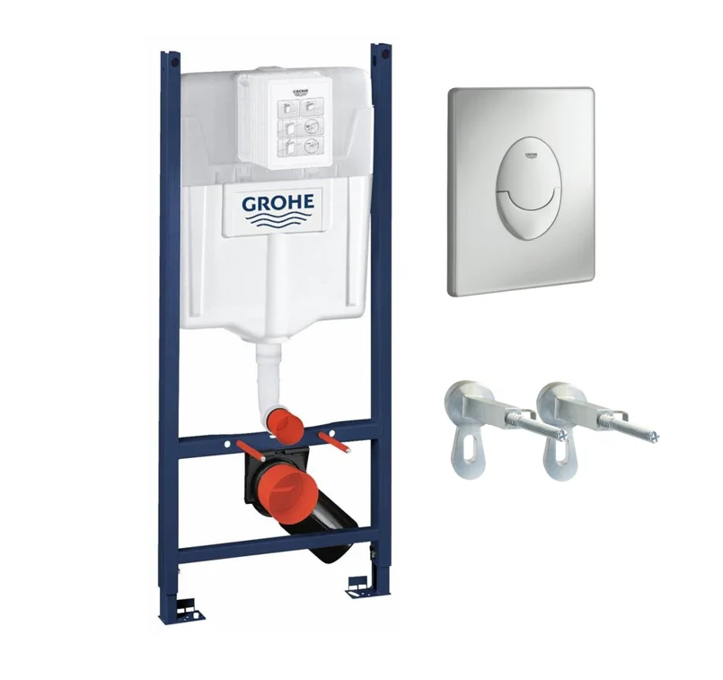 Инсталляция GROHE Rapid SL 3 в 1 для подвесного унитаза, с накладной панелью Skate Air, с крепежом в сборе
