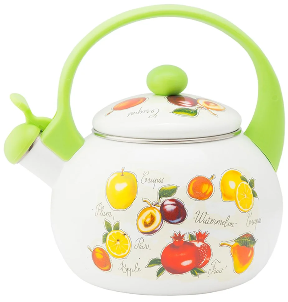 Чайник Appetite FT7-GR эмалированный со свистком 2.0л Гратен