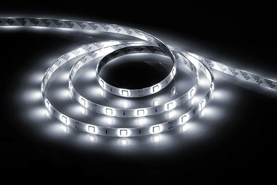 Лента светодиодная 5m 14,4W белый холодный IP65 12V, Feron LS607/ 60SMD(5050)