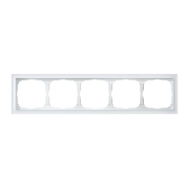 Рамка пятиместная ArtGallery Pure органическое стекло белая SE GAL320105