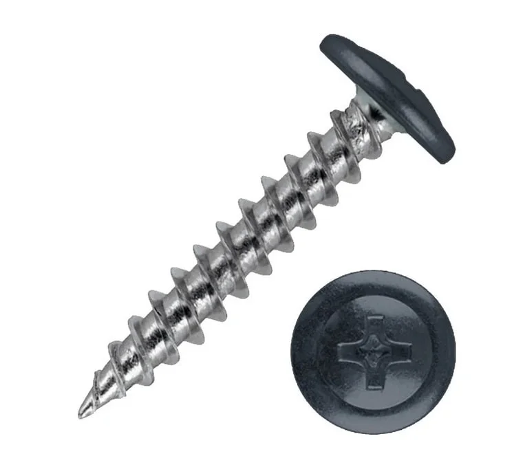 Саморезы с прессшайбой острие 4,2x32 RAL 7024 (уп 500шт)