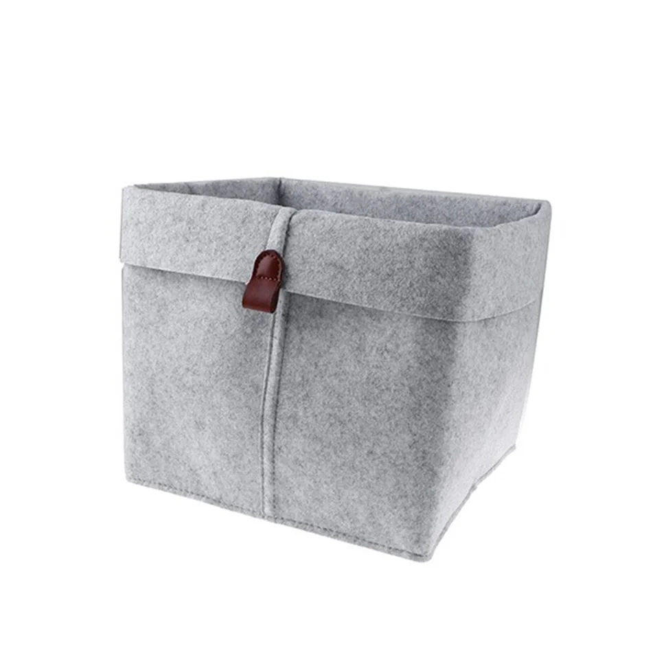 Корзина для хранения "Фетр", Д230 Ш230 В265, серый