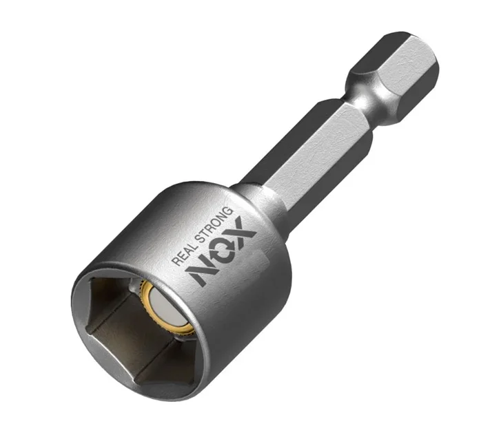 Бита для кровельных саморезов магнитная 6х48мм Nox, ПВХ