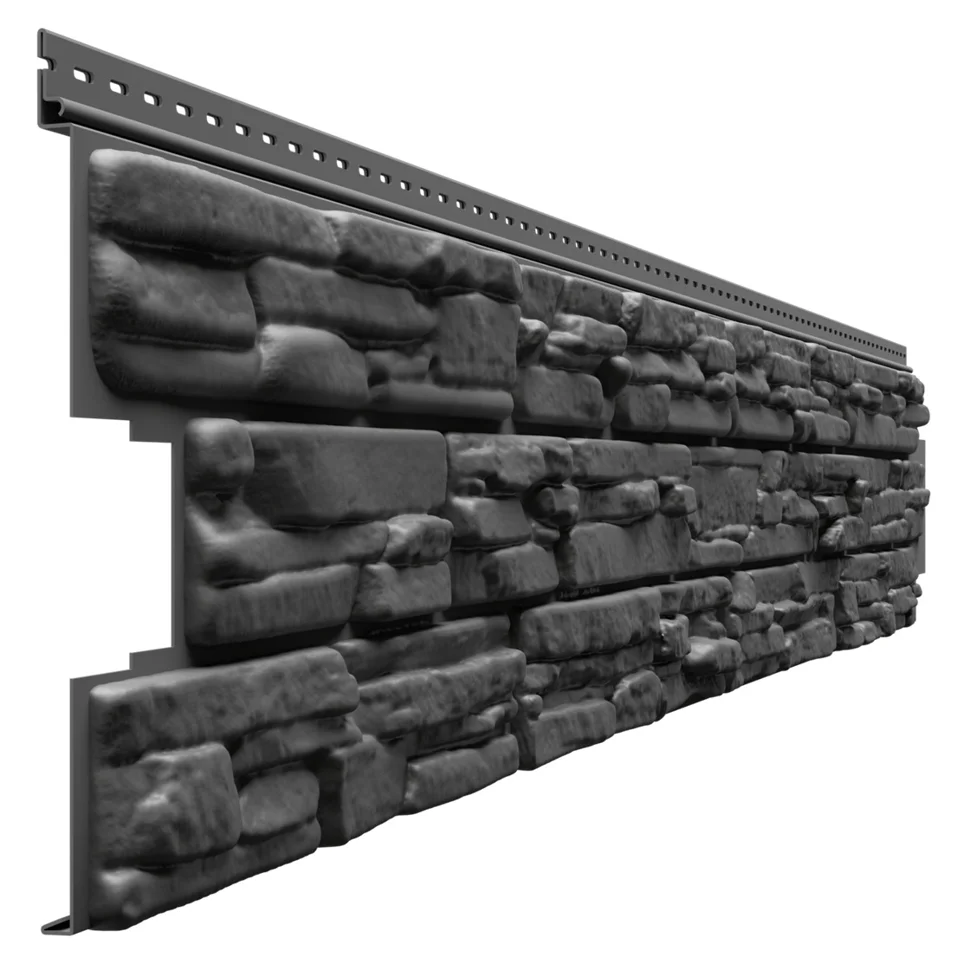 Сайдинг виниловый Docke Lux Rocky L=1,787м, H=0.315м (пл=0.51м2) корунд