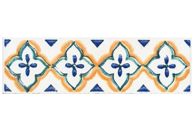 Бордюр KERAMA MARAZZI Капри майолика 3х9,9 арт.STG&#92;A495&#92;1146