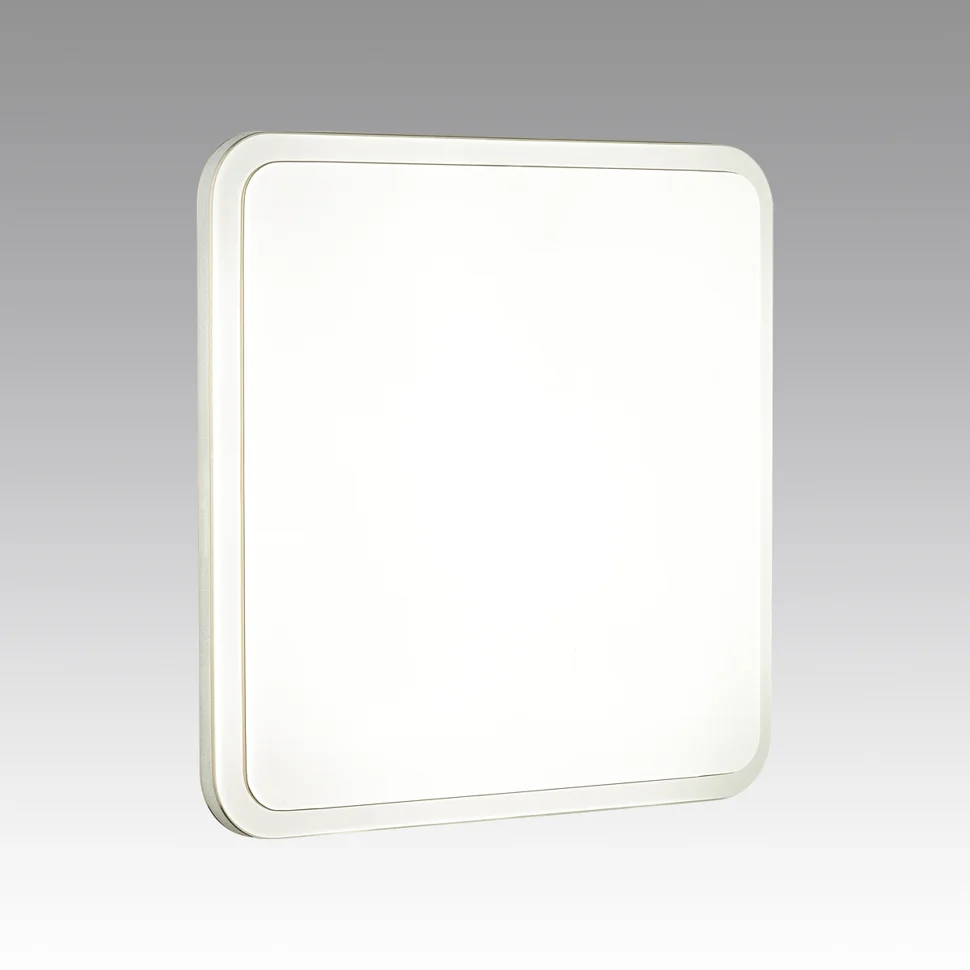 Светильник 7613/CL PALE SN 169 пластик/белый/серебристый/золотой LED 30Вт 4000К 350х350 IP43 SEVA