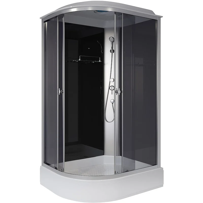Кабина душевая NIAGARA Eco 1200х800х2150, средний поддон, стекло тонированное, арт. E120/80/26R/TN