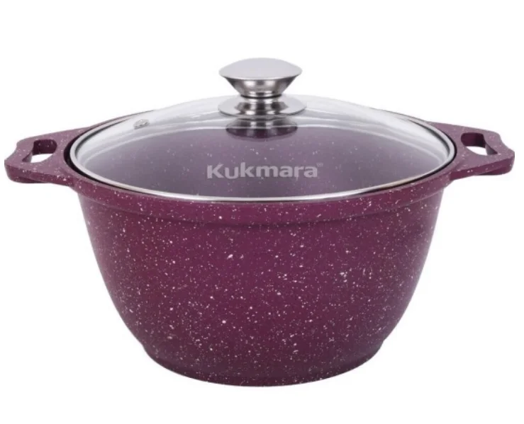 Кастрюля Kukmara k31tsm со стеклянной крышкой "Trendy style" (mystery), 3л