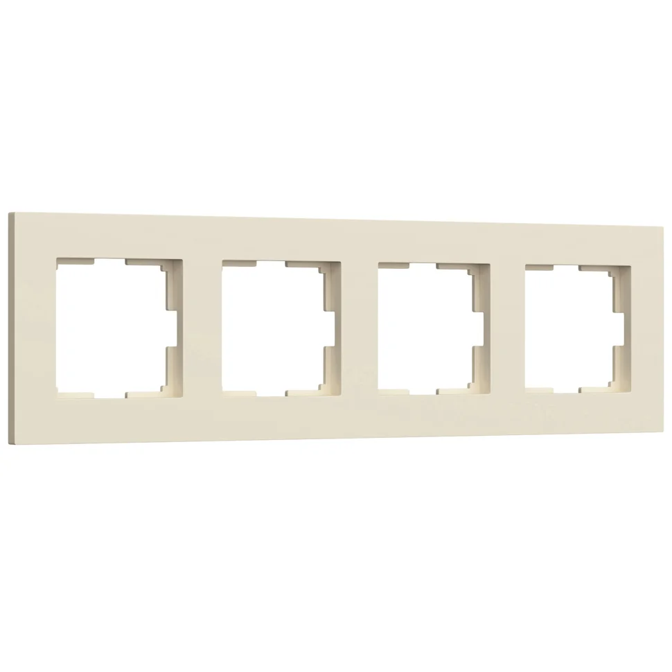 Рамка 4-местная Werkel Slab айвори матовый, W0042962