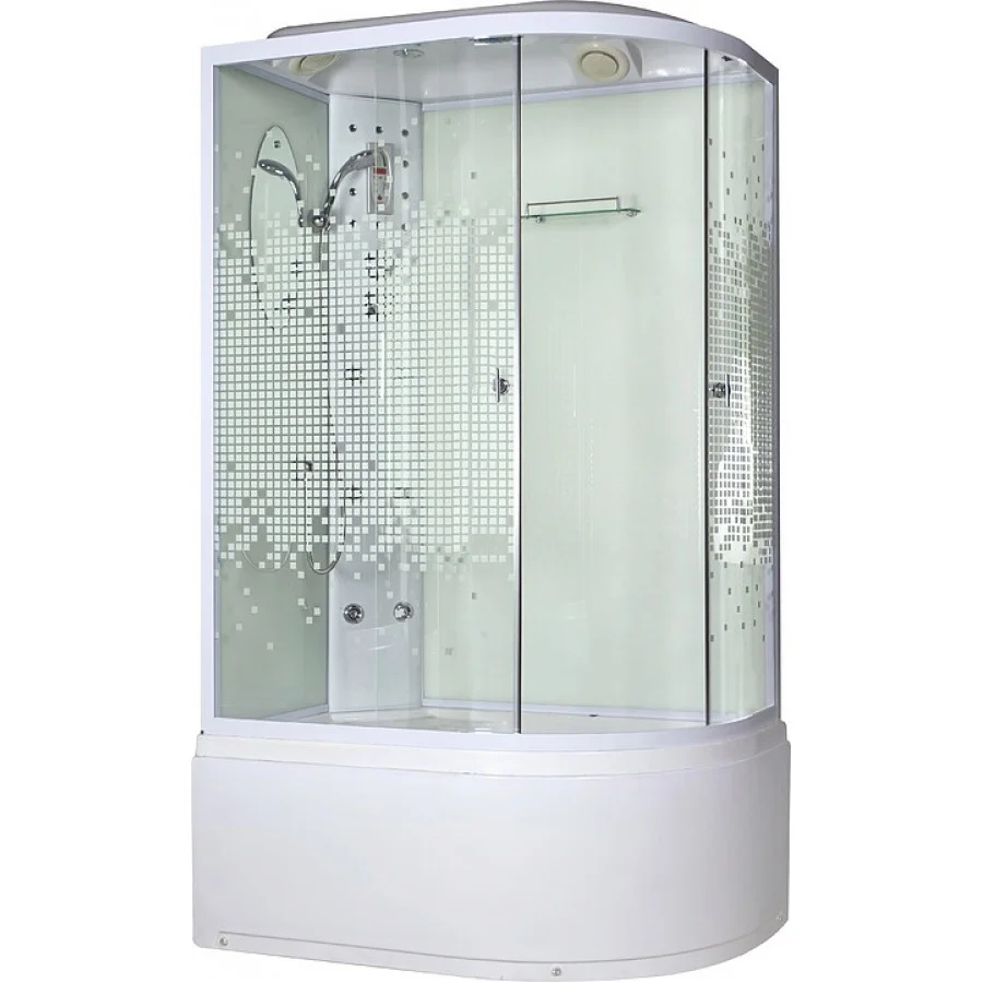 Кабина душевая NIAGARA 1200х800х2200, высокий поддон, стекло ТОНИРОВАННОЕ, арт. NG-310-01L