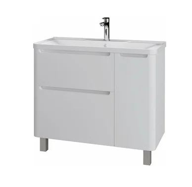 Комплект GROSSMAN: тумба Адель 90 напольная (2 ящика) с умывальником Адель 90