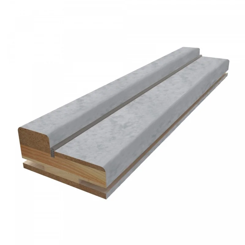 Стойка дверной коробки ВДК телескопический с уплотнителем софт грей гладкий 70х30х2070,ПВХ