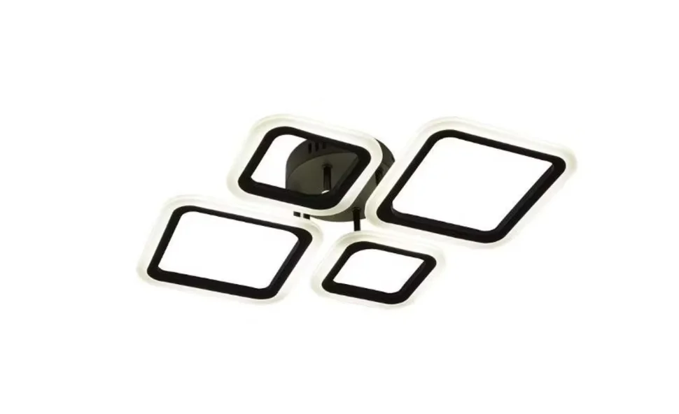 Светильник управляемый светодиодный OVAL 60W 4S-RC-600x445x95-BLACK/WHITE-220-IP20