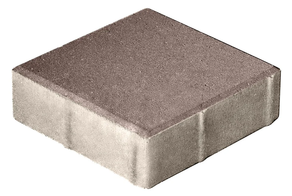 Плитка тротуарная Квадрат коричневый 400*400*80 мм (0,16 кв.м.) СИЯН