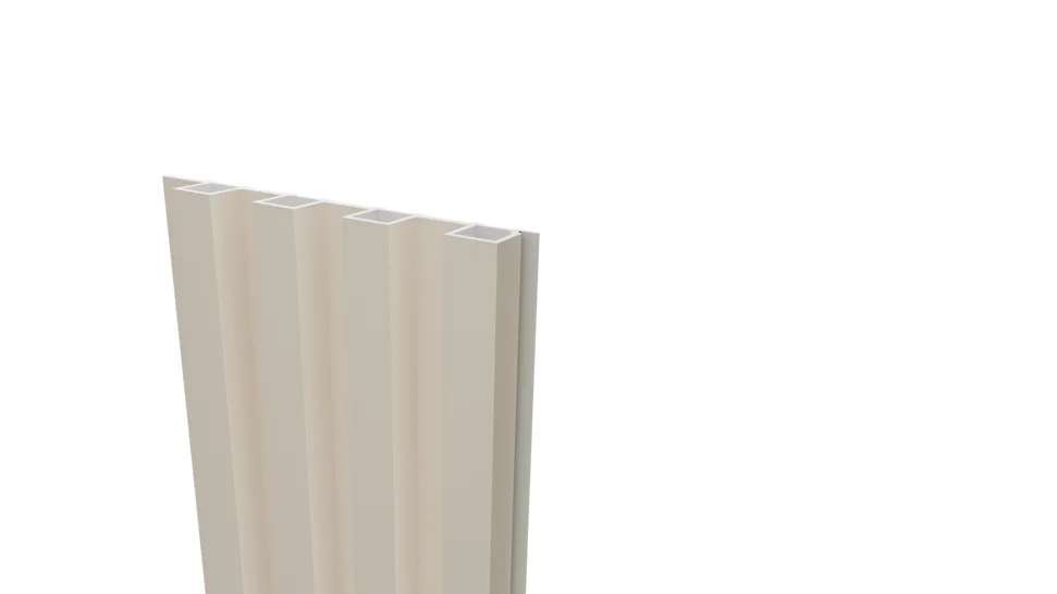 Панель стеновая реечная ARTIVA WPC 168х18х2700 мм, Крем, WPC/18, полимерно-древесный композит