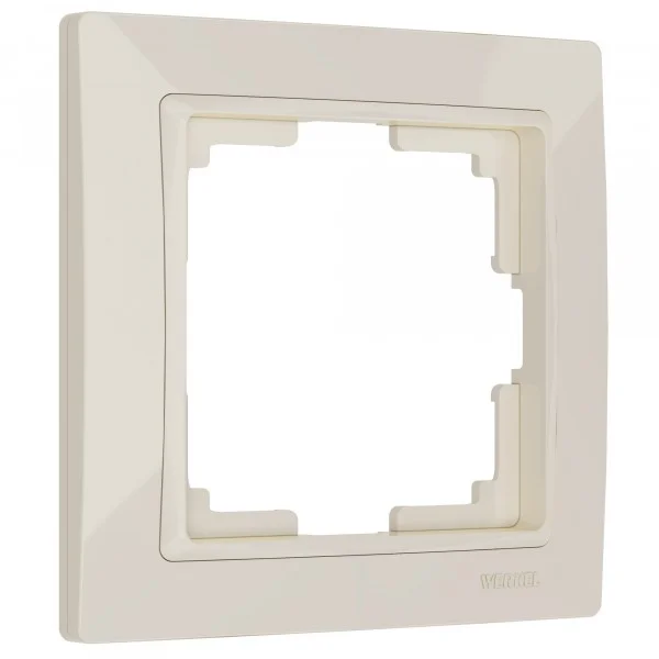 Рамка 1-местная Werkel Snabb basic, слоновая кость, WL03-Frame-01-Basic-ivory , W0012003