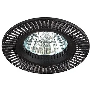 Светильник точечный ЭРА KL32 AL/BK/1 алюминиевый MR16,12V/220V, 50W черный/серебро