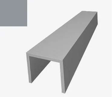 ПИ-профиль алюминий окрашенный RAL 7044 (3,0 м)