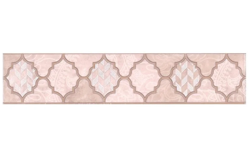 Бордюр KERAMA MARAZZI Фоскари розовый 25х5,4х8 арт.OP/B27/6334