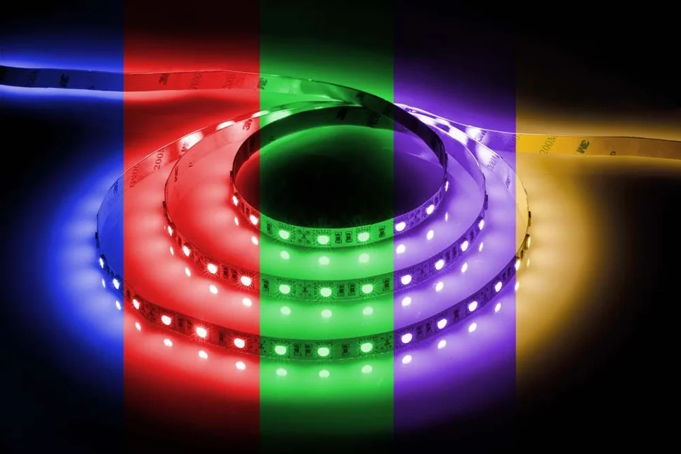 Набор светодиодной ленты с драйвером 5 m 90W RGB на белом IP20 12V, Feron LS606