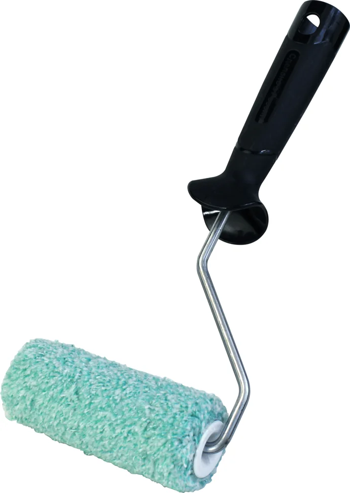 Валик малярный 30х100мм, бюгель 6 мм, ворс 12 мм DЕCOR, микрофибра премиум, для лаков и пропиток, грунтовок, красок, эмалей