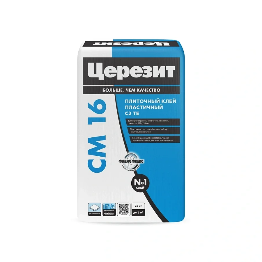 Клей плиточный CERESIT CM 16 эластичный 25 кг