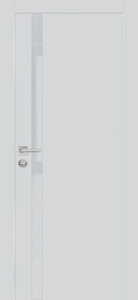 Дверь PROFILO PORTE PX-8 стекло LACOBEL лунный, агат матовый (AL кромка хром с 4-х сторон) 70