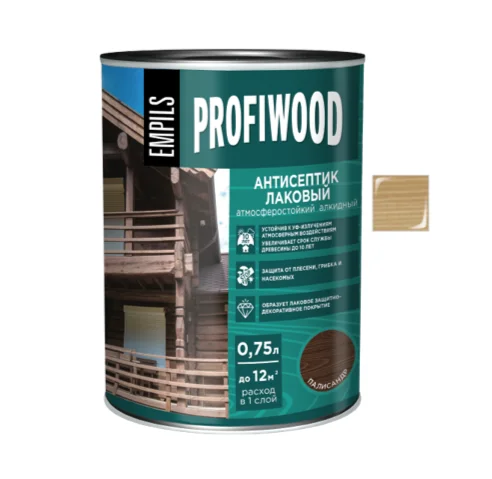Антисептик EMPILS PROFIWOOD лаковый атмосферостойкий алкидный дуб 0,7 кг