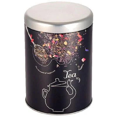 Банка для сыпучих продуктов металлическая Чай 0,9л, MALLONY