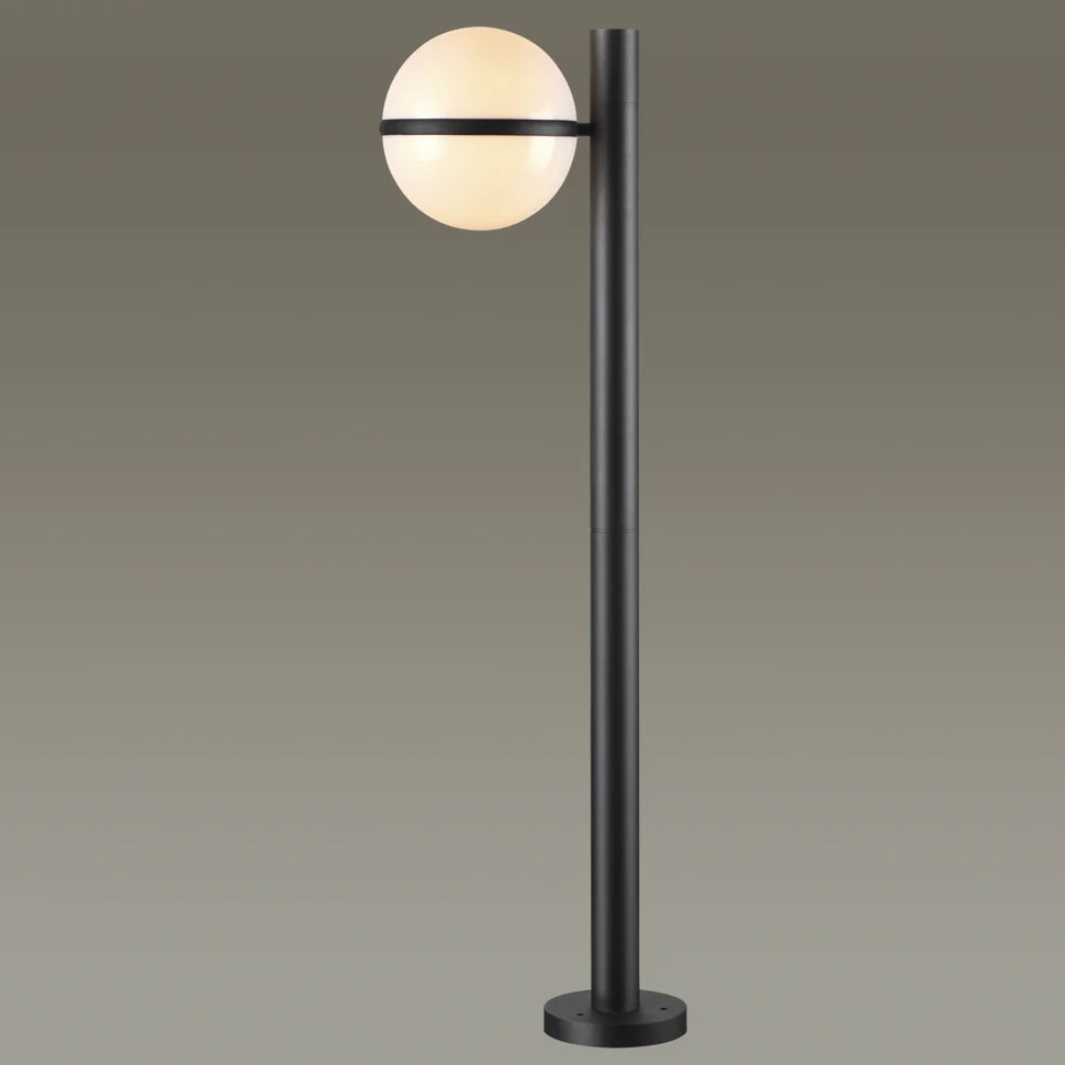 Фонарь уличный Сонекс 4832/1F NATURE ODL21 583 черный/акрил E27 1*10W IP44 LOMEO