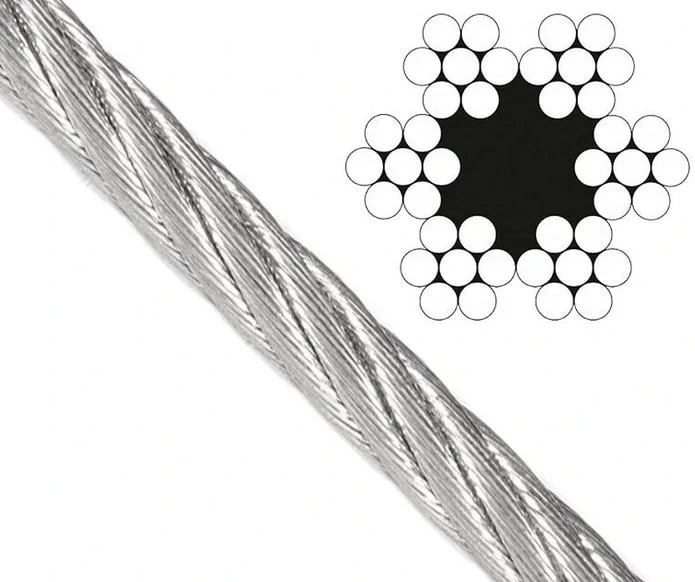 Трос стальной оцинкованный DIN 3055 D3,0мм ( 10 м ) Biskrep