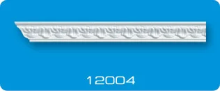 Плинтус потолочный ФОРМАТ 12004 инжекционный белый 1,3 м