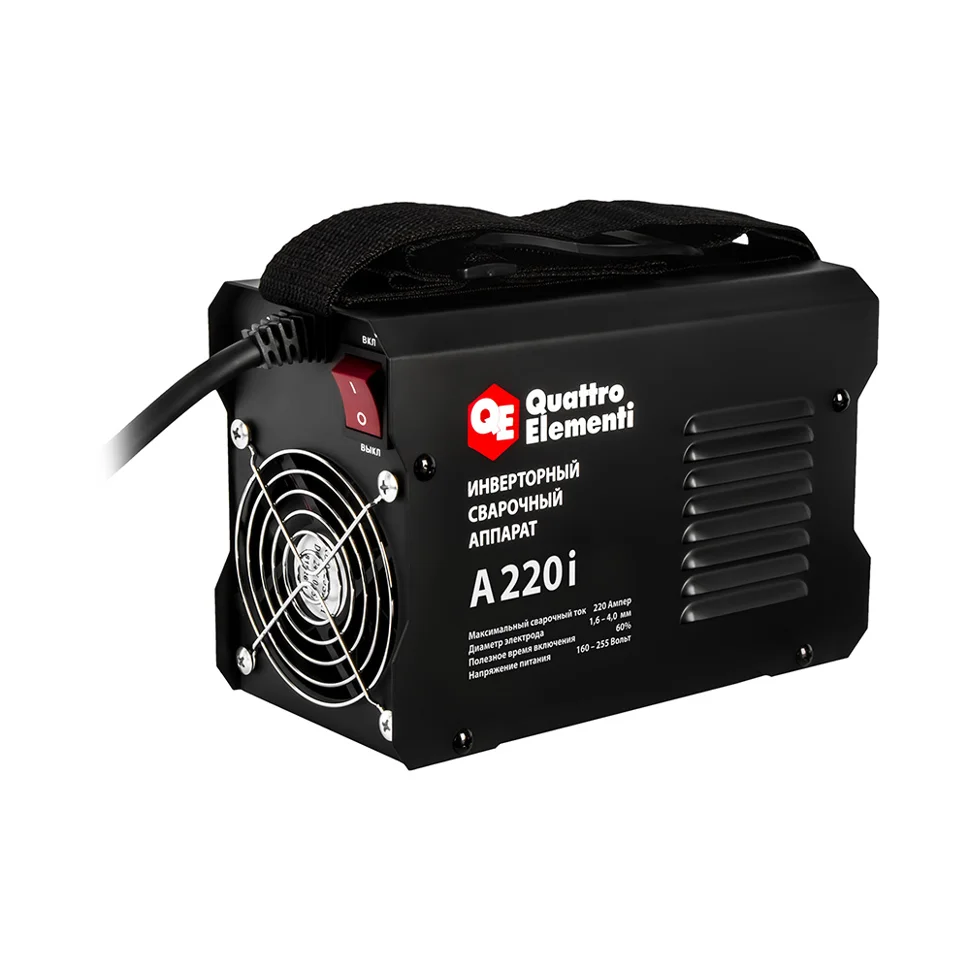Сварочный аппарат QUATTRO ELEMENTI A 220i (220 А, электроды до 4.0 мм, дисплей)