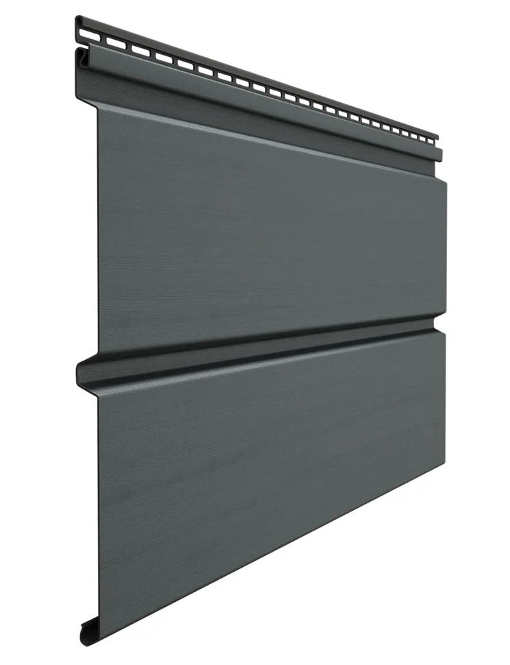 Сайдинг D&#246;cke Premium (D6S, Брус) графит L=3.6м, H=0.3м (пл=1.08м2)
