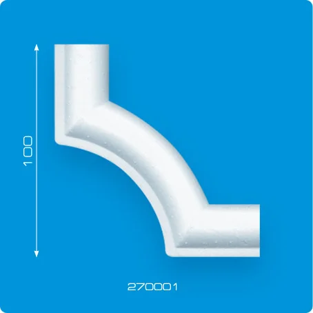 Элемент угловой для молдинга ФОРМАТ (упак - 4шт , коробка - 24упак) 270001