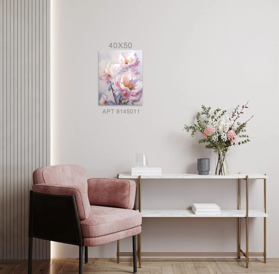 Картина интерьерная VS на стекле Peonia 40*50 арт.8145011
