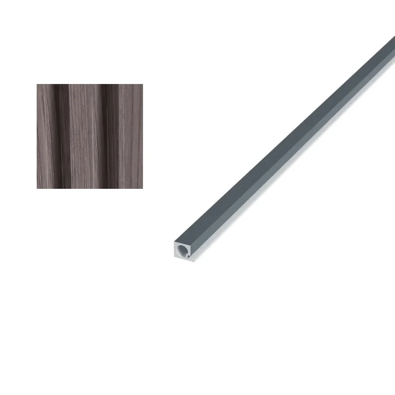 Элемент торцевой ARTIVA WPC 18х2900 мм, Дуб тёмно-серый левый, полимерно-древесный композит