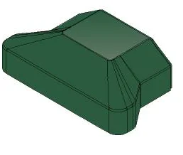 Крышка PE RAL 87*50мм (толщ. 1,5мм)