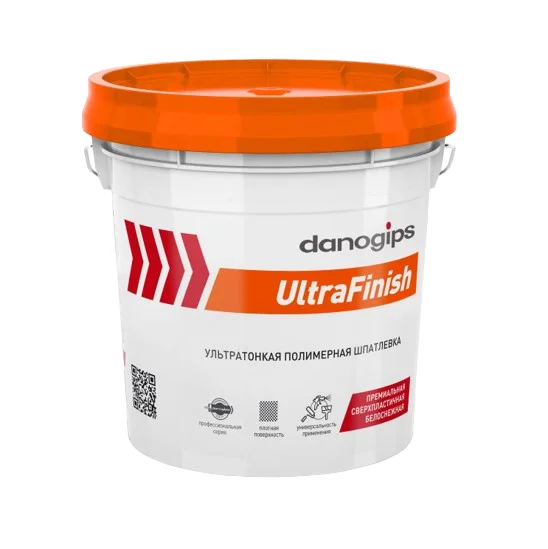 Шпаклевка готовая DANOGIPS ULTRA FINISH полимерная финишная 17 л (25 кг)