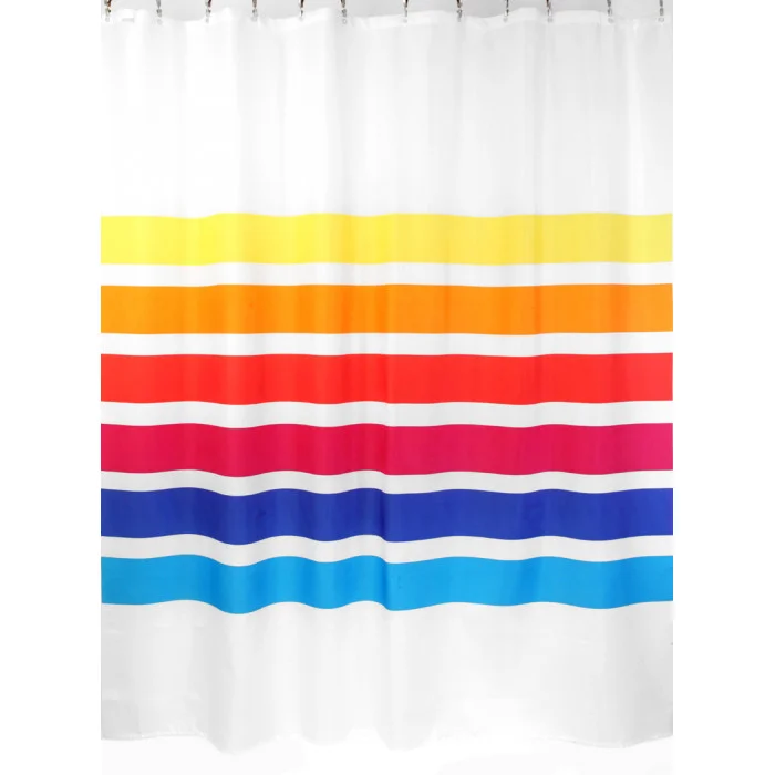Штора для ванной ZALEL полиэстер, 180*200 см, без колец, арт.О1472 Fridom/3031 Fridom Stripes