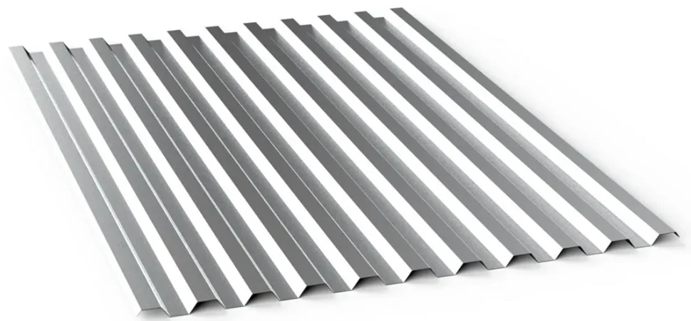 Профнастил С-21-R, 0.5 мм, оцинкованный 1.055 * 2.6 м.п. (Дисконт)