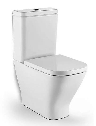 Унитаз-компакт Roca GAP Clean Rim vario с крышкой-микролифт Gap supralit, с микролифтом, быстросъемное, нижняя подводка