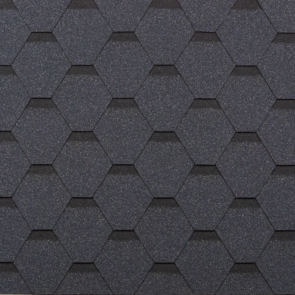 Черепица гибкая ТЕХНОНИКОЛЬ УЛЬТРА Самба Шунгит S=3м2/уп, нарезка=соната