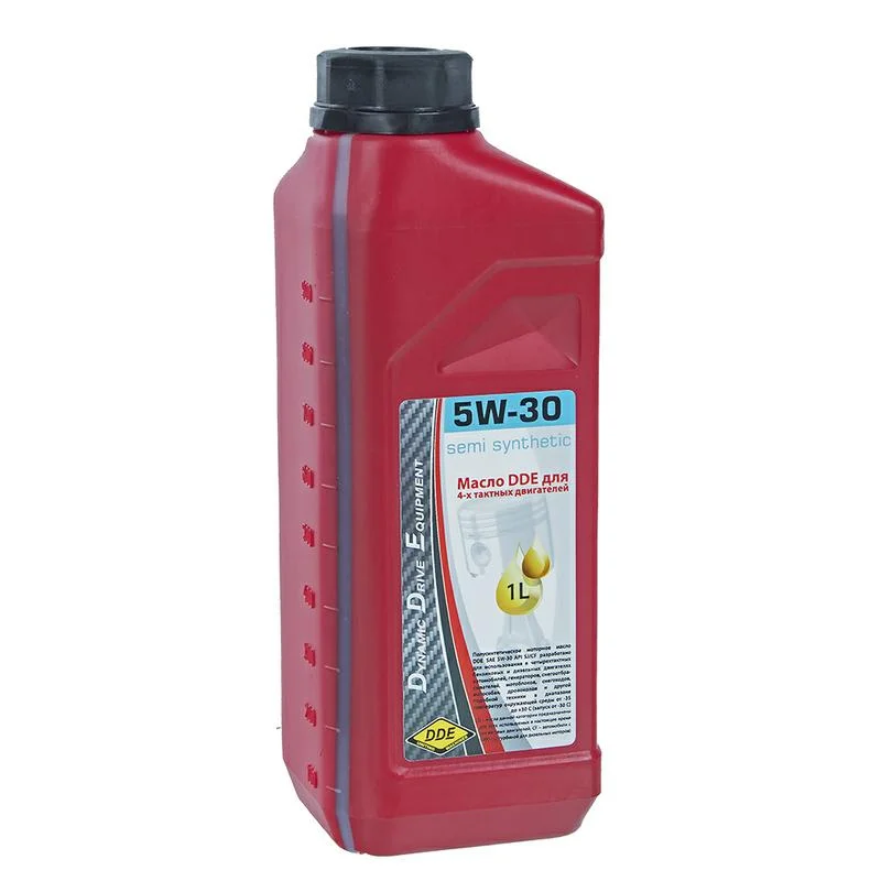 Масло 4-х тактное DDE 5W-30 полусинтетика бензин/дизель,1 л, зимнее