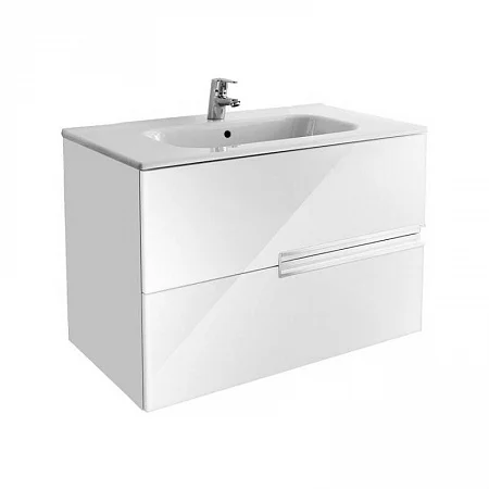 Комплект ROCA: тумба под умывальник VICTORIA Nord 80 (2 ящика) подвесная с раковиной VICTORIA-N UNIK 80